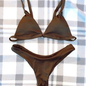 Army Green Bikini Set
